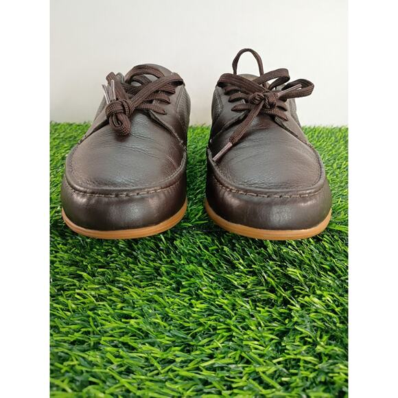 Lacoste Dreyfus Boat Shoe Chocolate Brown Leather Men\'s Size 10 main image 14
